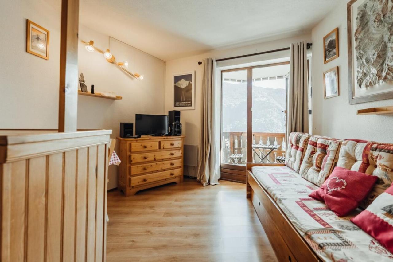 Furnished Studio At The Foot Of The Slopes With A Balcony & Mountains View Apartman Saint-Gervais-les-Bains Kültér fotó